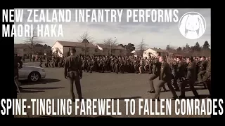 New Zealand infantry performs Maori haka in spine-tingling farewell to fallen comrades