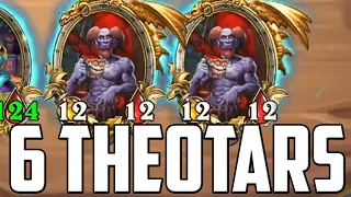 Insane Stats With Double Golden Theotar! | Hearthstone Battlegrounds