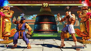Shin Akuma vs Sagat (Hardest) Street Fighter 5.| Epic Battle
