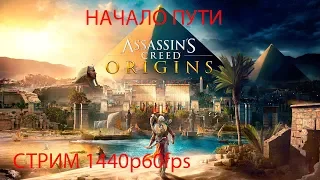 СТРИМ 1440p60fps. Assassin's Creed Origins. 1 серия [Avenue of Games]