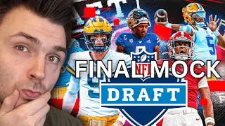 LOCKED In: Final NFL Mock DRAFT Predictions for 2024