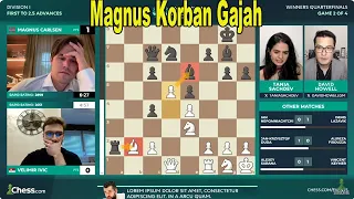 Magnus Lebih Memilih Pion || CCT Chess com Classic 2024