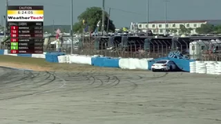 IMSA WeatherTech SportsCar Championship 2017. Twelve Hours of Sebring. Nick Catsburg Crash