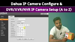 How to configure dahua IP camera on PC/Laptop.How to set up dahua ip camera dahua dvr/XVR/NVR.A to Z