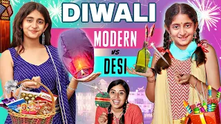 HAPPY DIWALI - Modern vs Desi Family | Types of People in Diwali | MyMissAnand