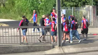 FC Bâle - FC Sion - Ambiance après la finale de la coupe 2015