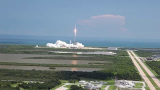 SpaceX CRS 12 Launch and Landing (HD)