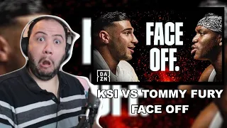 KSI vs. Tommy Fury: Face Off - TEACHER PAUL REACTS