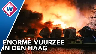 Ruim 100 plezierjachten verwoest door brand - OMROEP WEST