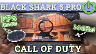 Xiaomi Black Shark 5 Pro - Call of Duty Mobile | Gaming TEST 🤩| FPS GRAPH | OLED 144Hz | $760