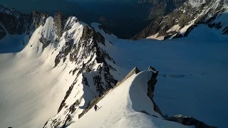 Kuffner ridge Mont Maudit via Helbronner mountain mountaineering Chamonix Mont-Blanc massif