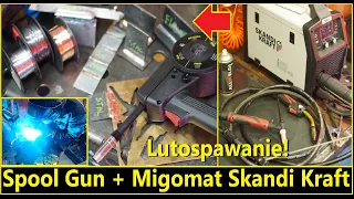 Lutospawanie Spool Gun  i spawarka SKANDI KRAFT iTECH MIG 220 4R - zobacz co potrafi ten zestaw