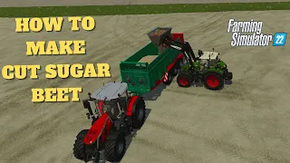 HOW TO MAKE CUT SUGAR BEET in Farming Simulator 22 | PS5 | FS22.