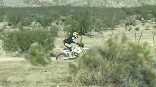 Kevin Murphy prerunning for the Baja 500 near San Matias pass, Baja Norte.