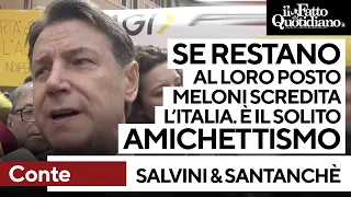 Sfiducia contro Santanché e Salvini, Conte: “Meloni scredita l’Italia se restano al loro posto”