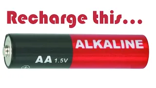Recharge your alkaline batteries with success