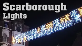 Scarborough - Night Lights, town centre, seafront walk