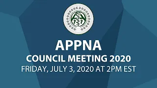 APPNA Summer Council Meeting 2020