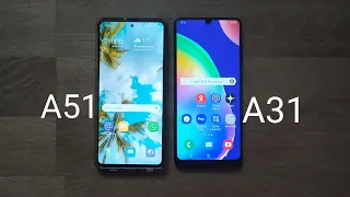 Сравнение SAMSUNG GALAXY A51 с SAMSUNG GALAXY A31.