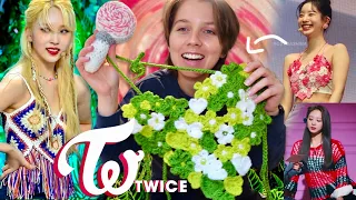 Twice Crochet Clothing and Light stick 🍭 mesh sweater, tassel shirt, flower top