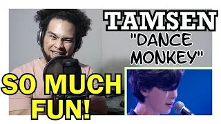 Musician reacts TAMSEN singing "Dance Monkey" The Voice Kids  VTM Blind auditions **SO MUCH FUN**