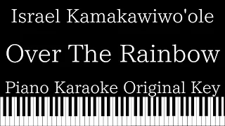 【Piano Karaoke Instrumental】Over The Rainbow / Israel Kamakawiwo'ole【Original Key】