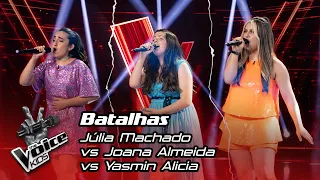 Júlia Machado vs Joana Almeida vs Yasmin Alicia | The Battles | The Voice Kids