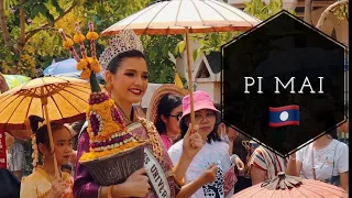 Lao New year PI MAI Laos 2021  Luang prabang 1 วันขึ้นปีใหม่ลาว