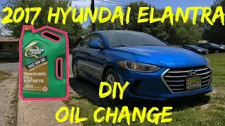 DIY 2017 Elantra Oil Change Howto!!