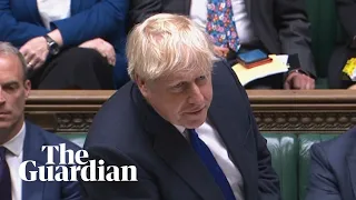 PMQs: Boris Johnson takes questions after top ministers resign – watch in full