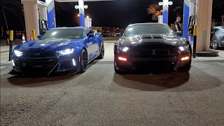2017 Camaro ZL1 Bolt Ons Cam 93 and Meth vs 2021 Shelby GT500 Intake Only