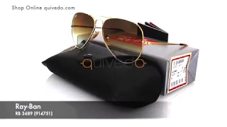 Ray-Ban RB 3689 914751 - Occhiali originali completi di confezionie e certificati