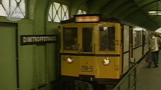 Berliner U-Bahn: Altbauzüge 1989 auf der Linie A