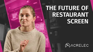 The future of restaurant screen.