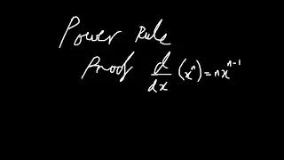 Power Rule Proof/Derivation — Calculus Proofs #1