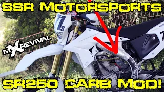 THE CHINESE DIRT BIKE MODS CONTINUE - 2023 SSR Motorsports SR250s Lectron Carb Swap - Review - SR250