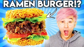 Can You Guess The Price of These EXPENSIVE Burgers? (Ramen Burger, Waffle Sushi Burger, & MORE!)