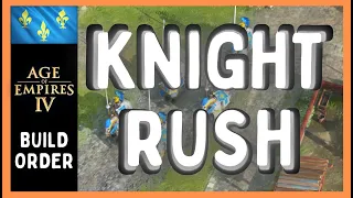 How to French KNIGHT RUSH | Age of Empires 4 French Build Order