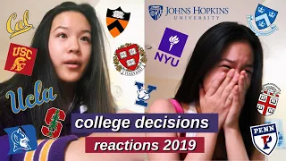 college decision reactions 2019 | 23 schools (harvard, yale, stanford, usc, berkeley ...)