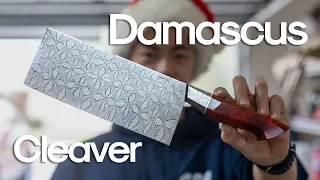 Making a $5000 Mosaic Damascus Cleaver