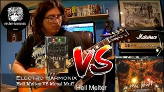 EHX Metal Muff VS EHX Hell Melter ( Electro Harmonix High Gain Distortion Pedal Battle )