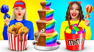 Desafío de Fondue de Fuente de Chocolate | Guerra Divertida de Chocolate por Mega Game