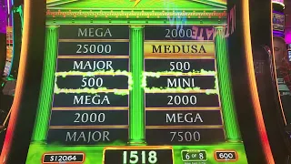 $6 BET Max Bet Medusa Slot Machine