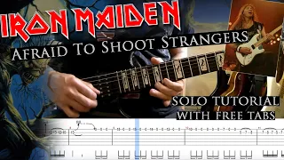 Iron Maiden - Afraid To Shoot Strangers Dave Murray solo lesson (with tablatures and backing tracks)