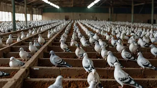 Amazing Pigeons Farm - Process of Raising Millions of Pigeons for Reproduction.