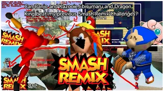 Can Banjo & Kazooie,Ebisumaru,and Dragon King beat my previous Smash Remix Challenges? |Smash Remix|