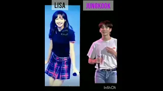 Lisa and Jungkook dance on pota pota [Copines remix]
