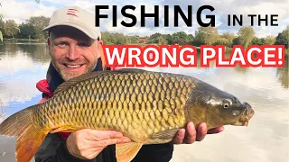 FISHING IN THE WRONG PLACE - MARGIN FISHING WITH A METHOD FEEDER TO CATCH CARP