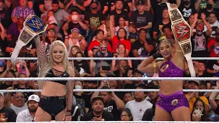 Liv Morgan & Bianca Belair Vs Carmella & Natalya - WWE Raw Español Latino: 04/07/2022