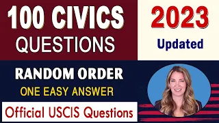 Updated 2023 USCIS Official 100 Civics Questions & Answers | US Citizenship Test | One Easy Answer